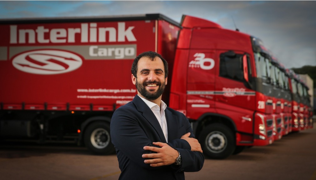Lucas Vidal Cardoso, da Interlink Cargo, especializada em transporte rodoviário internacional de cargas no Mercosul.